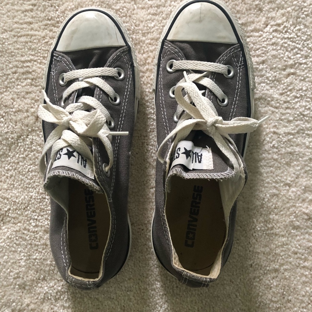 Grey converse - women size 6